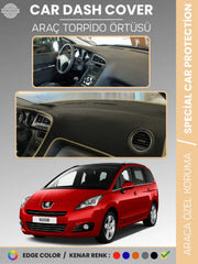 PEUGEOT 5008 (2011-2014) Uyumlu Torpido Örtüsü Araca Özel Ön Göğüs Koruma