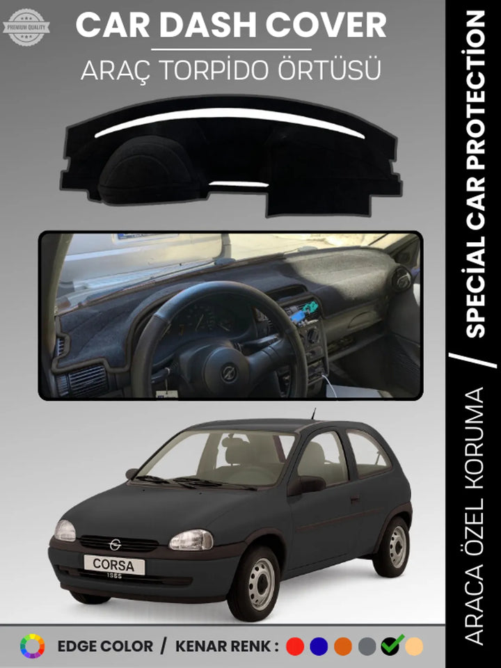 OPEL CORSA B (1993-2000) Uyumlu Torpido Örtüsü Araca Özel Ön Göğüs Koruma
