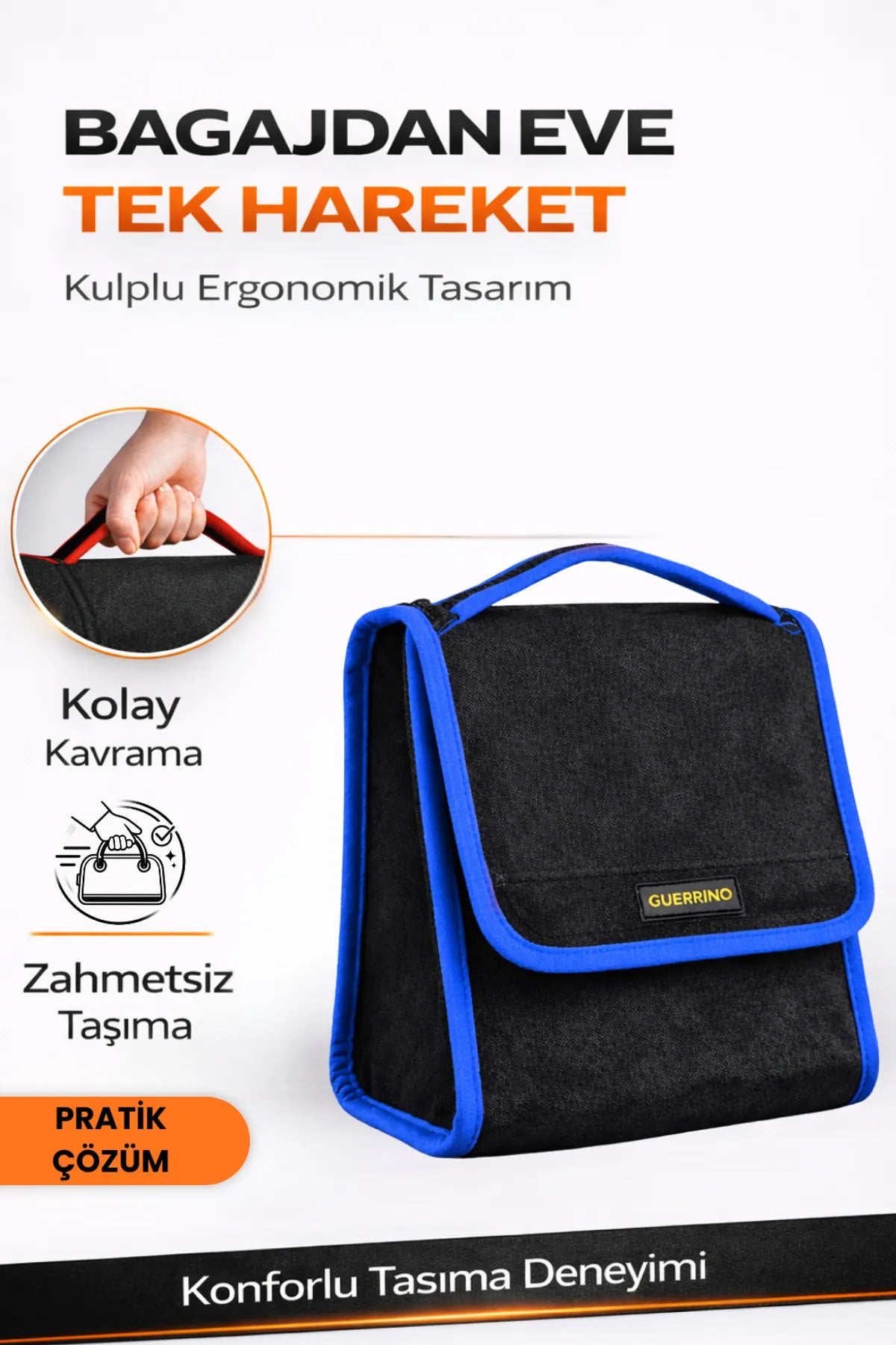 Oto Bagaj Çantası S Boy Kaymaz Cırt Bantlı Velur Kompakt Düzenleyici