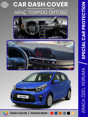 KIA PICANTO (2017-2023) Uyumlu Torpido Örtüsü Araca Özel Ön Göğüs Koruma