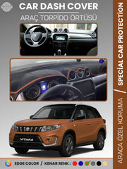 SUZUKİ GRAND VİTARA (2014-2021) Uyumlu Torpido Örtüsü Araca Özel Ön Göğüs Koruma