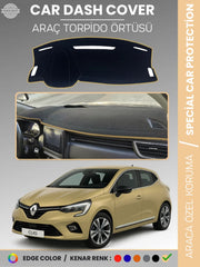 RENAULT CLİO 5 (2019-2023) Uyumlu Torpido Örtüsü Araca Özel Ön Göğüs Koruma