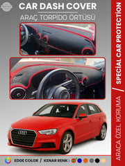 AUDİ A3 (2013-2020) Uyumlu Torpido Örtüsü Araca Özel Ön Göğüs Koruma
