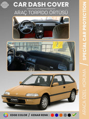 HONDA CIVIC EF (1988-1991) Uyumlu Torpido Örtüsü Araca Özel Ön Göğüs Koruma