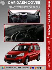 PEUGEOT PARTNER TEPEE (2008-2018) Uyumlu Torpido Örtüsü Araca Özel Ön Göğüs Koruma