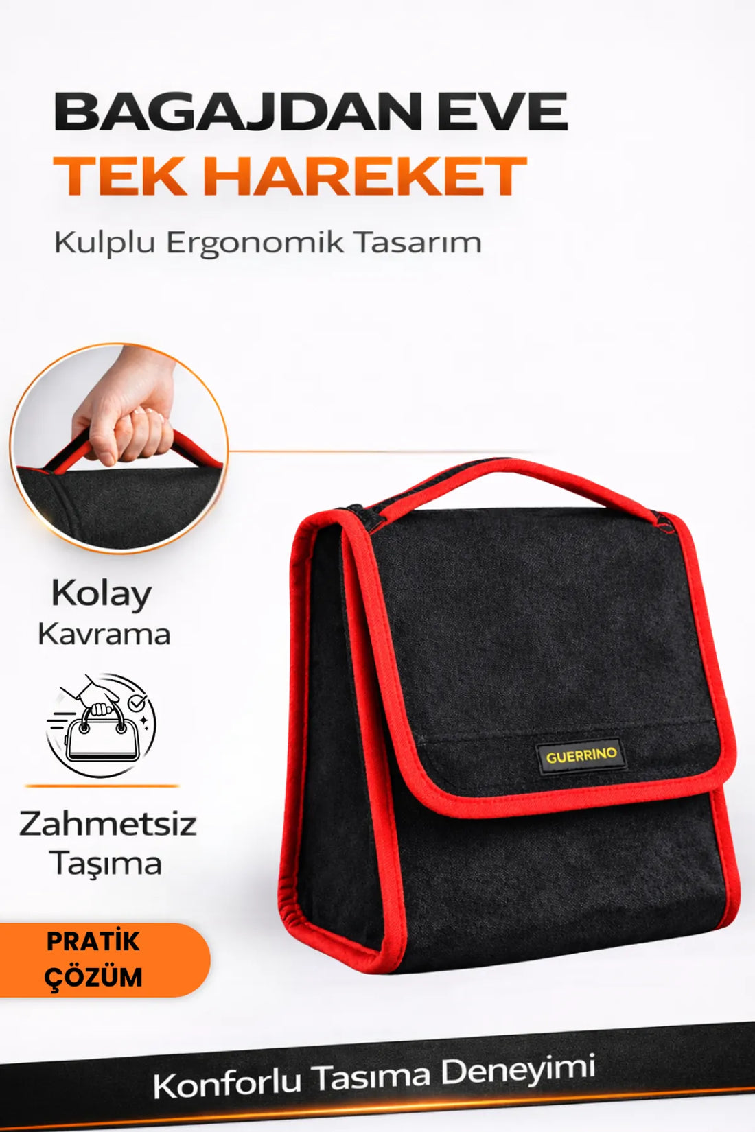 Oto Bagaj Çantası S Boy Kaymaz Cırt Bantlı Velur Kompakt Düzenleyici