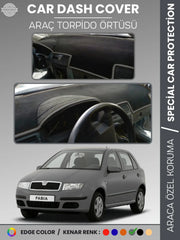 SKODA FABİA (1999-2006) Uyumlu Torpido Örtüsü Araca Özel Ön Göğüs Koruma