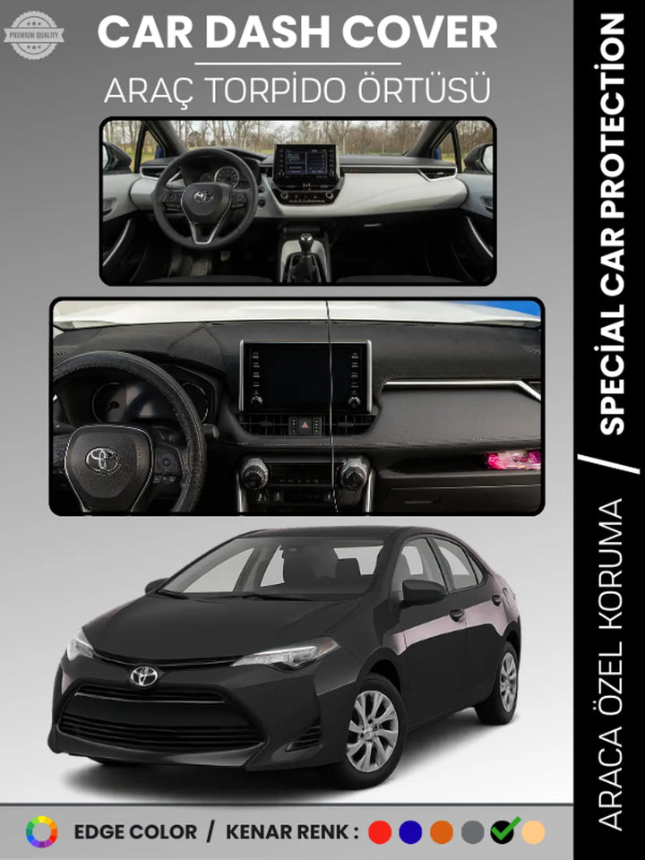 TOYOTA COROLLA (2019+) Uyumlu Torpido Örtüsü Araca Özel Ön Göğüs Koruma
