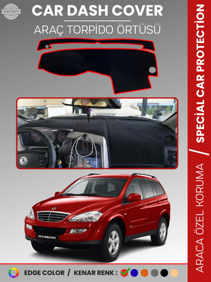 SSANGYONG KYRON (2005-2015) Uyumlu Torpido Örtüsü Araca Özel Ön Göğüs Koruma