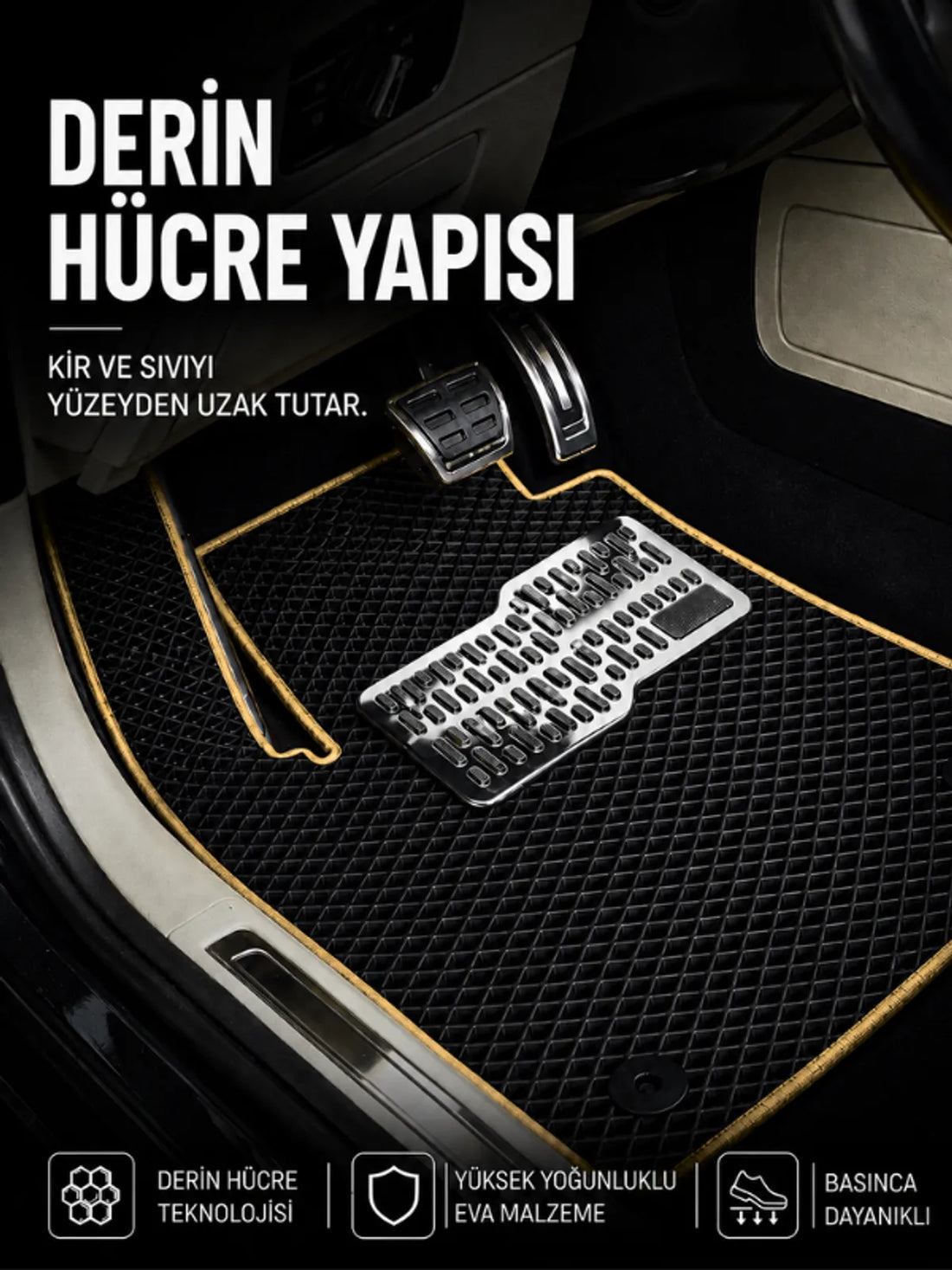 Kia Ev3 (2024-2025) Araca Özel EVA Oto Paspas Seti Topukluk Dahil Tam Set