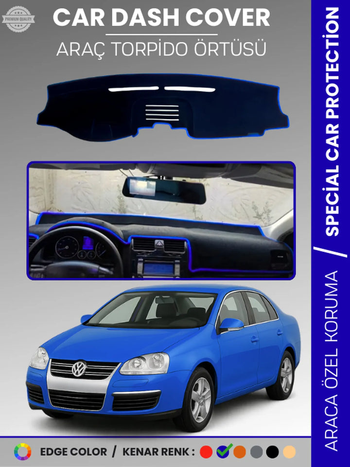 VOLKSWAGEN JETTA (2007-2011) Uyumlu Torpido Örtüsü Araca Özel Ön Göğüs Koruma