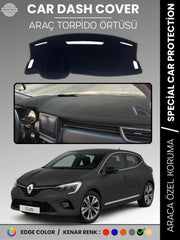 RENAULT CLİO 5 (2019-2023) Uyumlu Torpido Örtüsü Araca Özel Ön Göğüs Koruma
