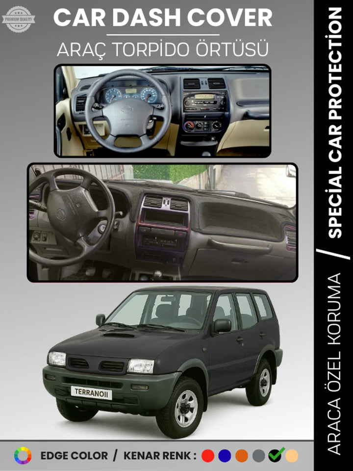 NISSAN TERRANO 2 R20 (1993-2006) Uyumlu Torpido Örtüsü Araca Özel Ön Göğüs Koruma