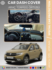 DACIA SANDERO STEPWAY (2015-2021) Uyumlu Torpido Örtüsü Araca Özel Ön Göğüs Koruma