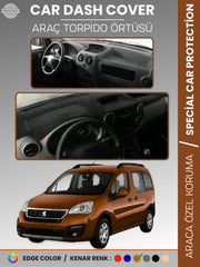 PEUGEOT PARTNER TEPEE (2008-2018) Uyumlu Torpido Örtüsü Araca Özel Ön Göğüs Koruma