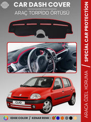 RENAULT CLIO 2 AIRBAGLI (2001-2012) Uyumlu Torpido Örtüsü Araca Özel Ön Göğüs Koruma