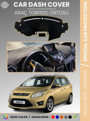 FORD C-MAX DOUBLE EKRAN (2010-2014) Uyumlu Torpido Örtüsü Araca Özel Ön Göğüs Koruma
