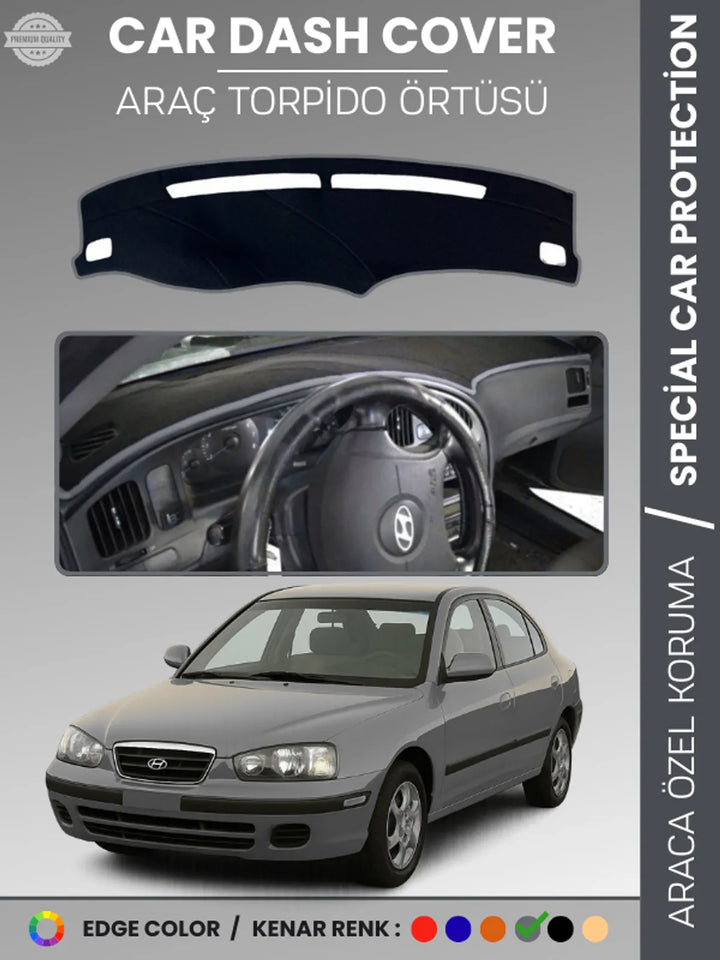 HYUNDAİ ELANTRA (1997-2006) Uyumlu Torpido Örtüsü Araca Özel Ön Göğüs Koruma