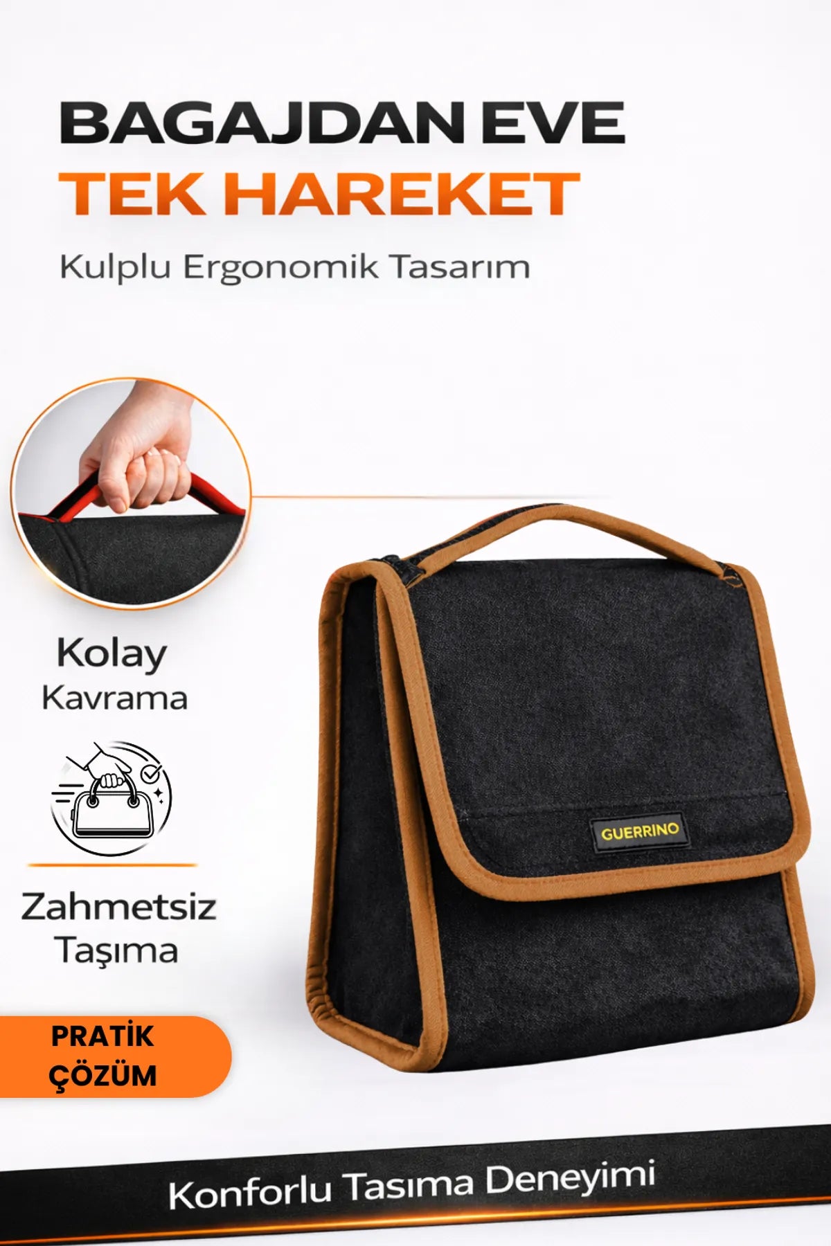 Oto Bagaj Çantası S Boy Kaymaz Cırt Bantlı Velur Kompakt Düzenleyici