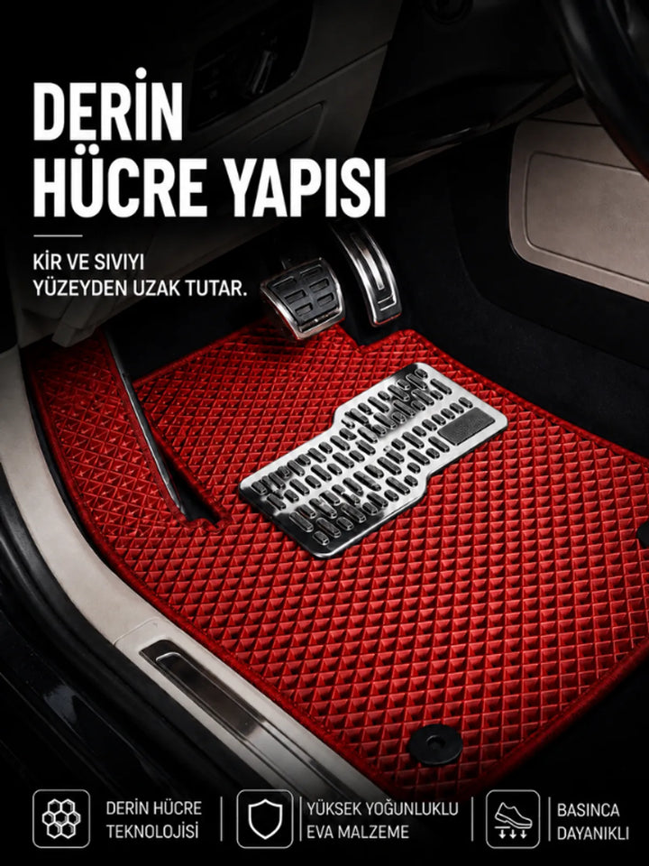 Volkswagen Polo (2017-2025) Araca Özel EVA Oto Paspas Seti Topukluk Dahil Tam Set