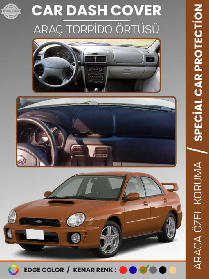 SUBARU IMPREZZA (1998-2000) Uyumlu Torpido Örtüsü Araca Özel Ön Göğüs Koruma