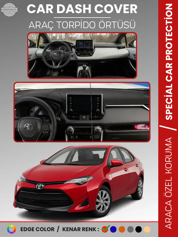 TOYOTA COROLLA (2019+) Uyumlu Torpido Örtüsü Araca Özel Ön Göğüs Koruma