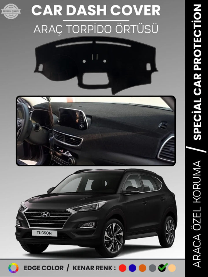 HYUNDAİ TUCSON (2018+) Uyumlu Torpido Örtüsü Araca Özel Ön Göğüs Koruma