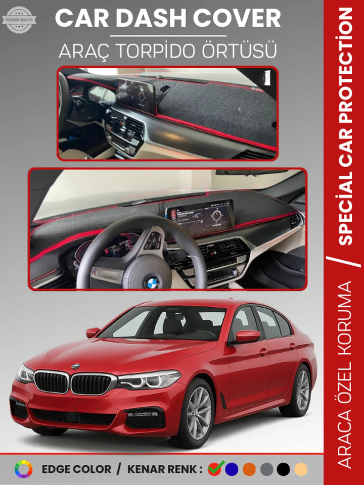 BMW G30 G31 G38 (2017+) Uyumlu Torpido Örtüsü Araca Özel Ön Göğüs Koruma