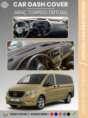 MERCEDES VITO W447 (2014-2023) Uyumlu Torpido Örtüsü Araca Özel Ön Göğüs Koruma