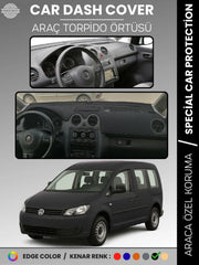 VOLKSWAGEN CADDY (2004-2015) Uyumlu Torpido Örtüsü Araca Özel Ön Göğüs Koruma