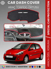 RENAULT CLIO 3 (2009-2014) Uyumlu Torpido Örtüsü Araca Özel Ön Göğüs Koruma