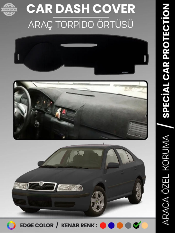 SKODA OCTAVİA (2001-2004) Uyumlu Torpido Örtüsü Araca Özel Ön Göğüs Koruma