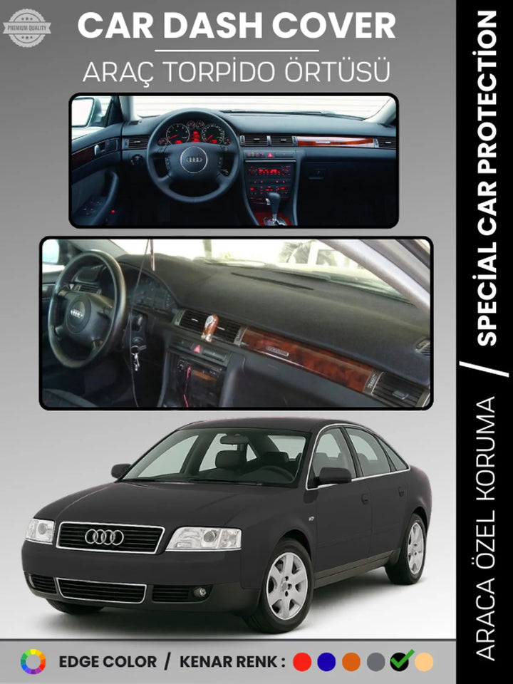 AUDI A6 (1997-2004) Uyumlu Torpido Örtüsü Araca Özel Ön Göğüs Koruma