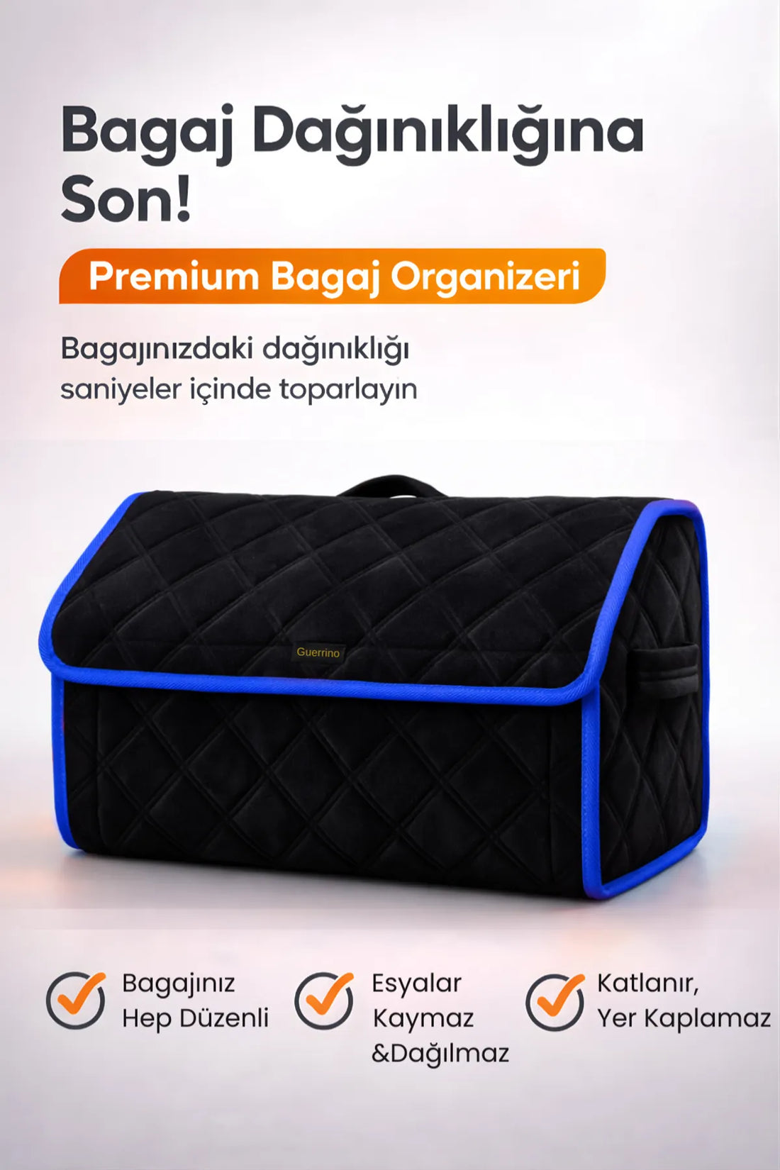 Oto Bagaj Çantası Lüks Tay Tüyü Su Geçirmez Kaymaz Katlanır Düzenleyici
