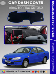 NİSSAN ALMERA EKRANLI (2000-2006) Uyumlu Torpido Örtüsü Araca Özel Ön Göğüs Koruma