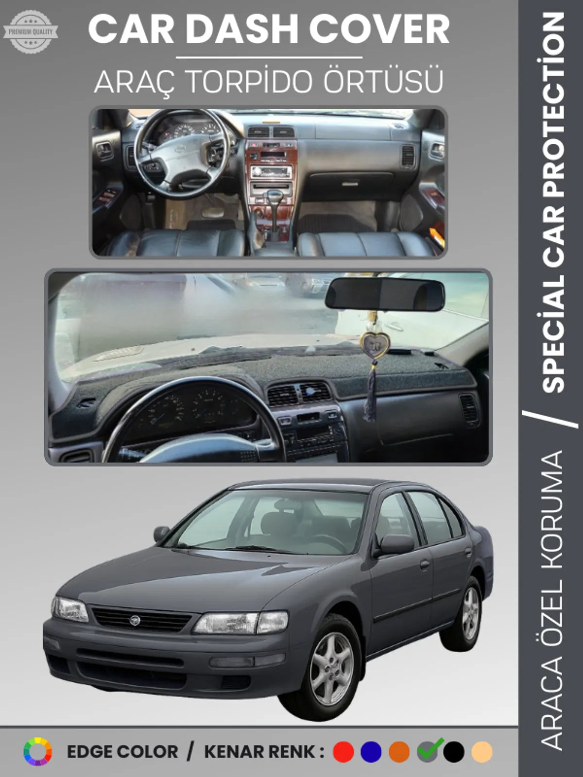 NISSAN MAXIMA A32 (1995-2000) Uyumlu Torpido Örtüsü Araca Özel Ön Göğüs Koruma