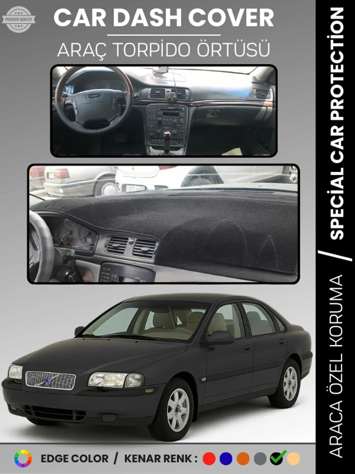 VOLVO S80 (1998-2006) Uyumlu Torpido Örtüsü Araca Özel Ön Göğüs Koruma