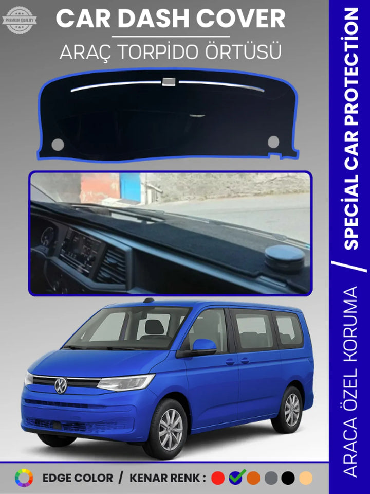 VOLKSWAGEN TRANSPORTER T7 (2021+) Uyumlu Torpido Örtüsü Araca Özel Ön Göğüs Koruma