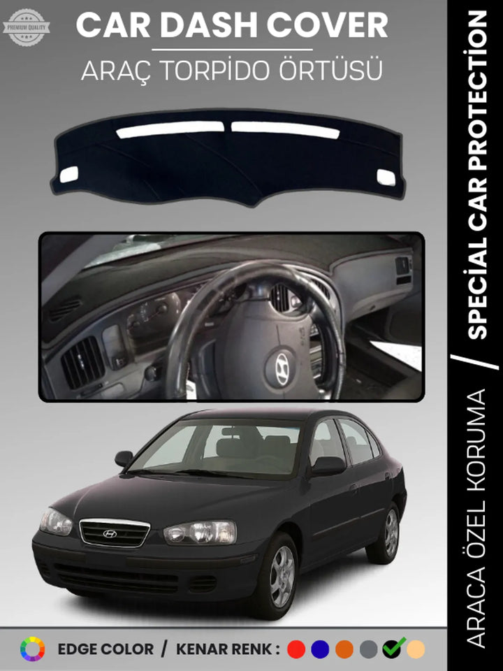 HYUNDAİ ELANTRA (1997-2006) Uyumlu Torpido Örtüsü Araca Özel Ön Göğüs Koruma