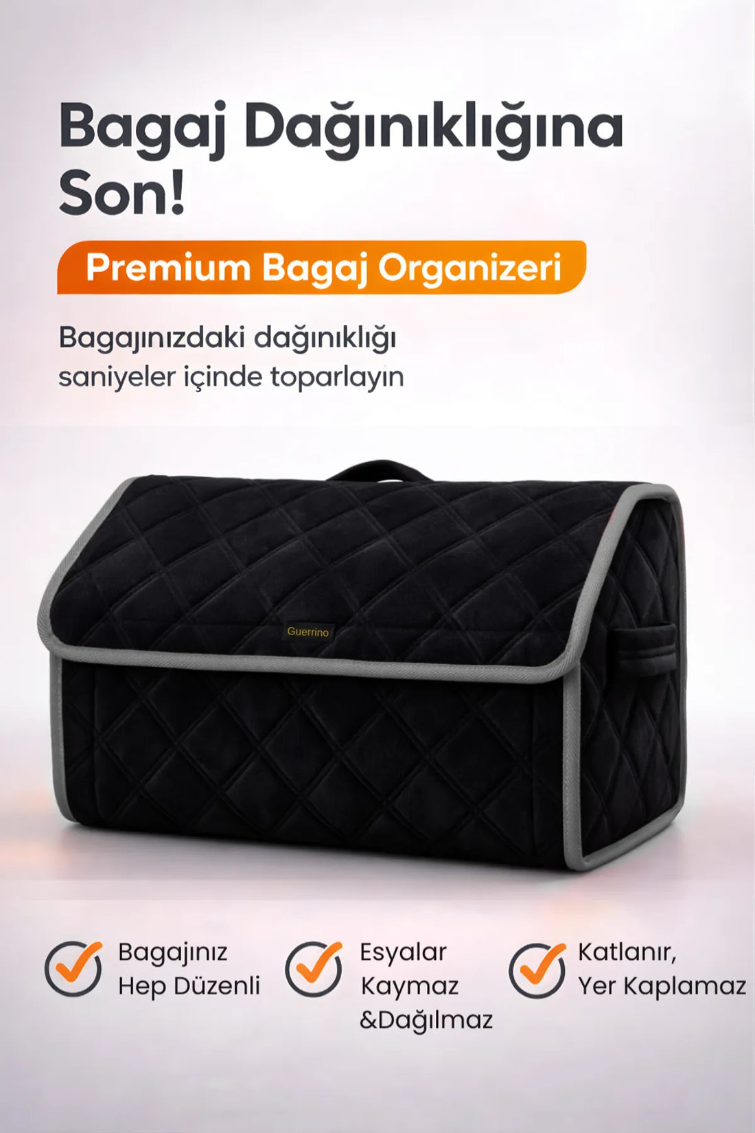 Oto Bagaj Çantası Lüks Tay Tüyü Su Geçirmez Kaymaz Katlanır Düzenleyici