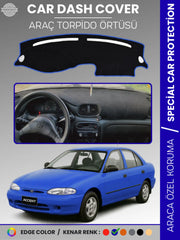 HYUNDAİ ACCENT YUMURTA KASA (1993-1999) Uyumlu Torpido Örtüsü Araca Özel Ön Göğüs Koruma
