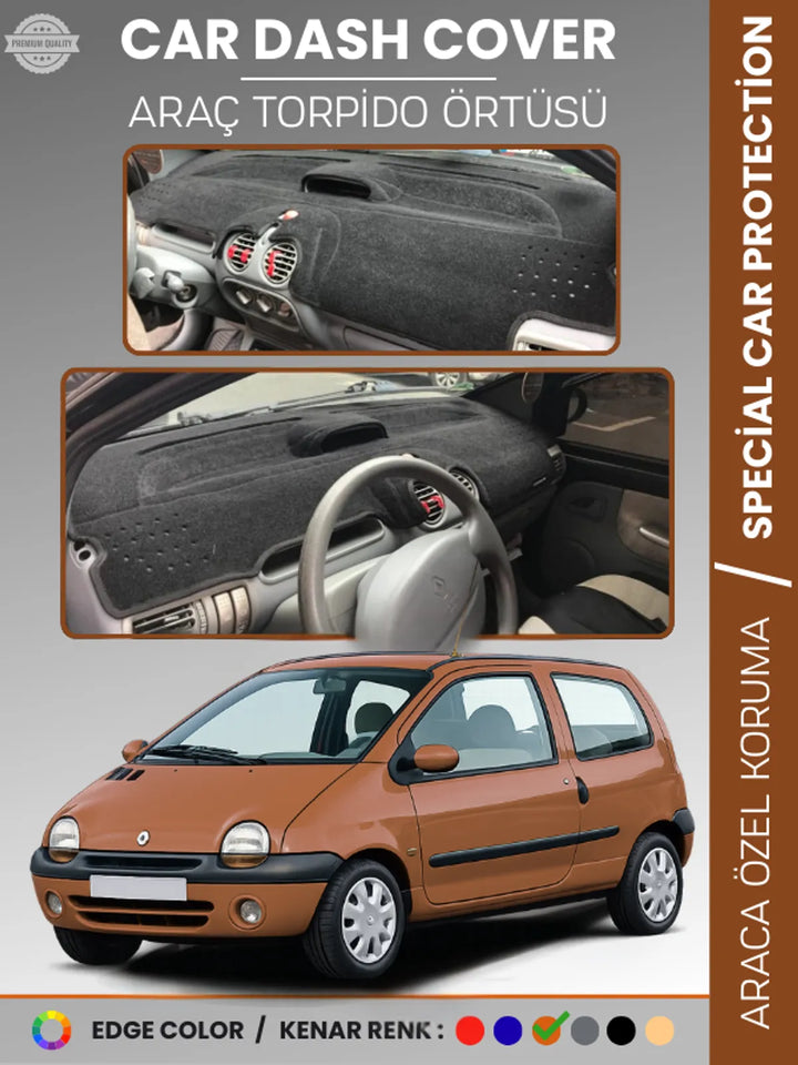 RENAULT TWINGO 1 (1998-2007) Uyumlu Torpido Örtüsü Araca Özel Ön Göğüs Koruma