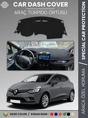 RENAULT CLİO 4 (2012-2020) Uyumlu Torpido Örtüsü Araca Özel Ön Göğüs Koruma