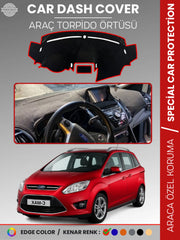FORD C-MAX DOUBLE EKRAN (2010-2014) Uyumlu Torpido Örtüsü Araca Özel Ön Göğüs Koruma