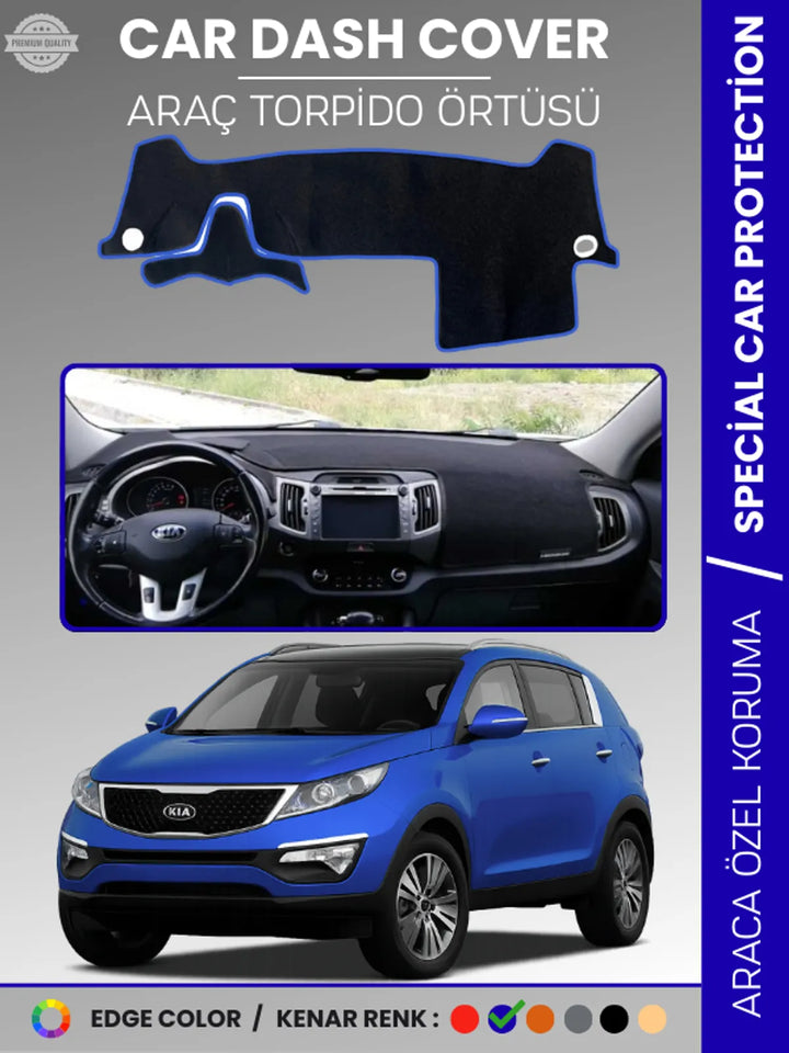 KİA SPORTAGE (2010-2016) Uyumlu Torpido Örtüsü Araca Özel Ön Göğüs Koruma