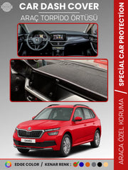 SKODA KAMIQ (2019-2024) Uyumlu Torpido Örtüsü Araca Özel Ön Göğüs Koruma