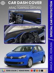 VOLKSWAGEN GOLF 6 (2008-2012) Uyumlu Torpido Örtüsü Araca Özel Ön Göğüs Koruma