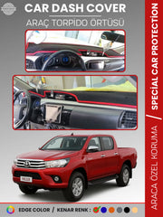 TOYOTA HILUX REVO (2015-2020) Uyumlu Torpido Örtüsü Araca Özel Ön Göğüs Koruma