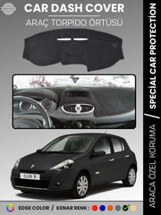 RENAULT CLIO 3 (2009-2014) Uyumlu Torpido Örtüsü Araca Özel Ön Göğüs Koruma