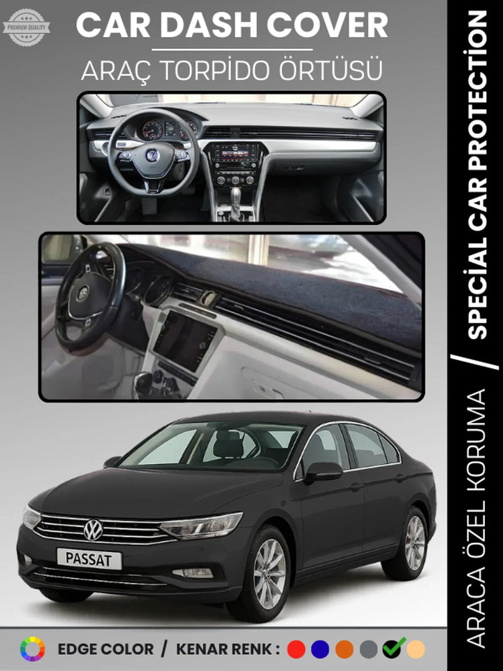 VOLKSWAGEN PASSAT B8 (2015-2020) Uyumlu Torpido Örtüsü Araca Özel Ön Göğüs Koruma